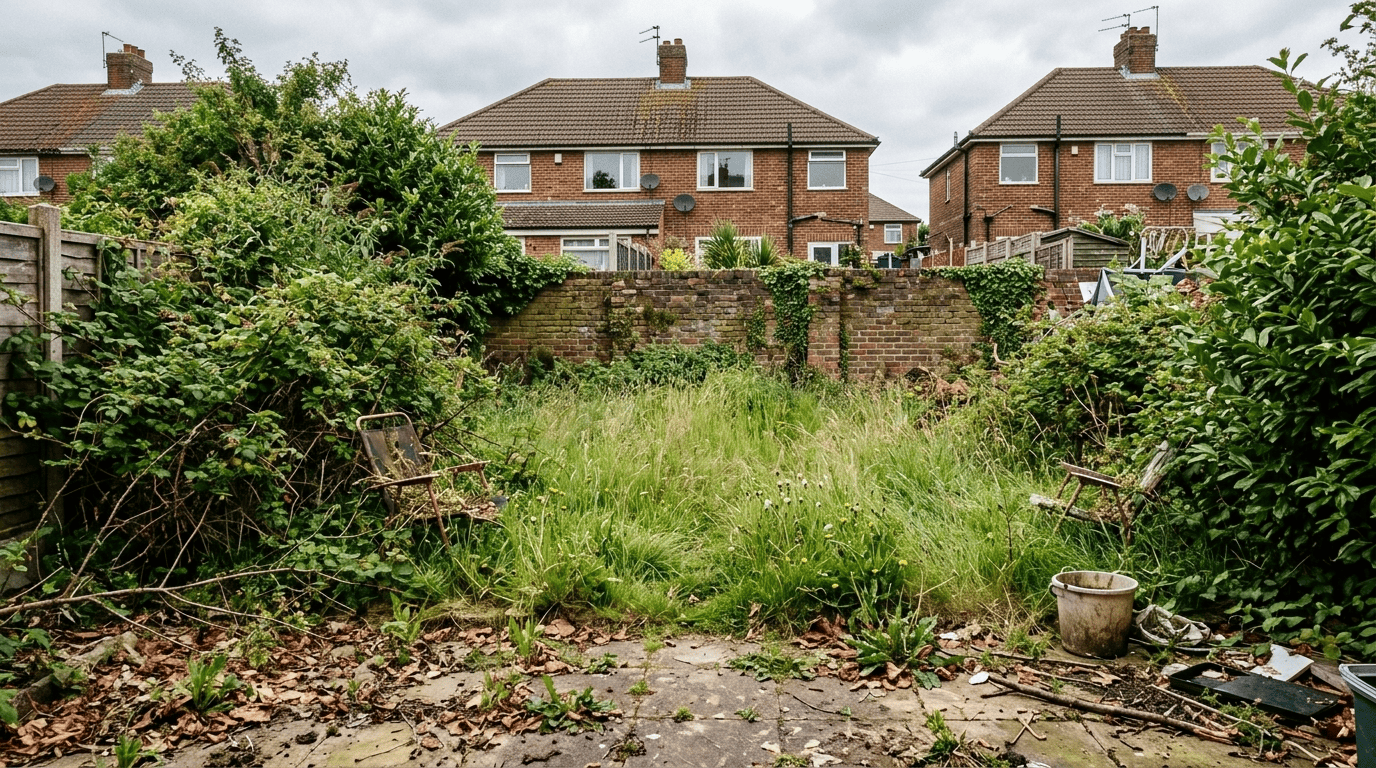 Garden before a tidy-up